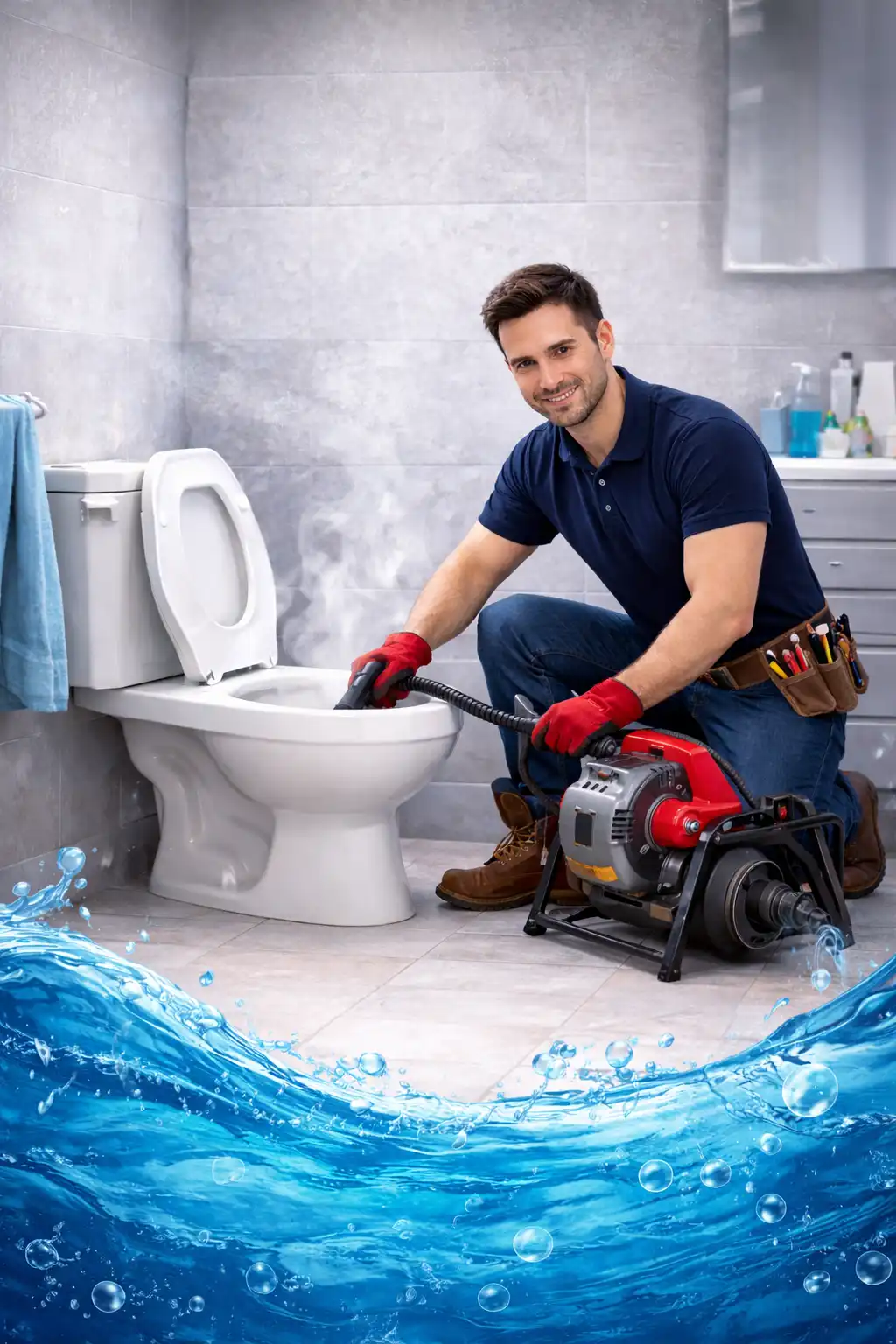 Destape de baño: WC, ducha y lavamanos