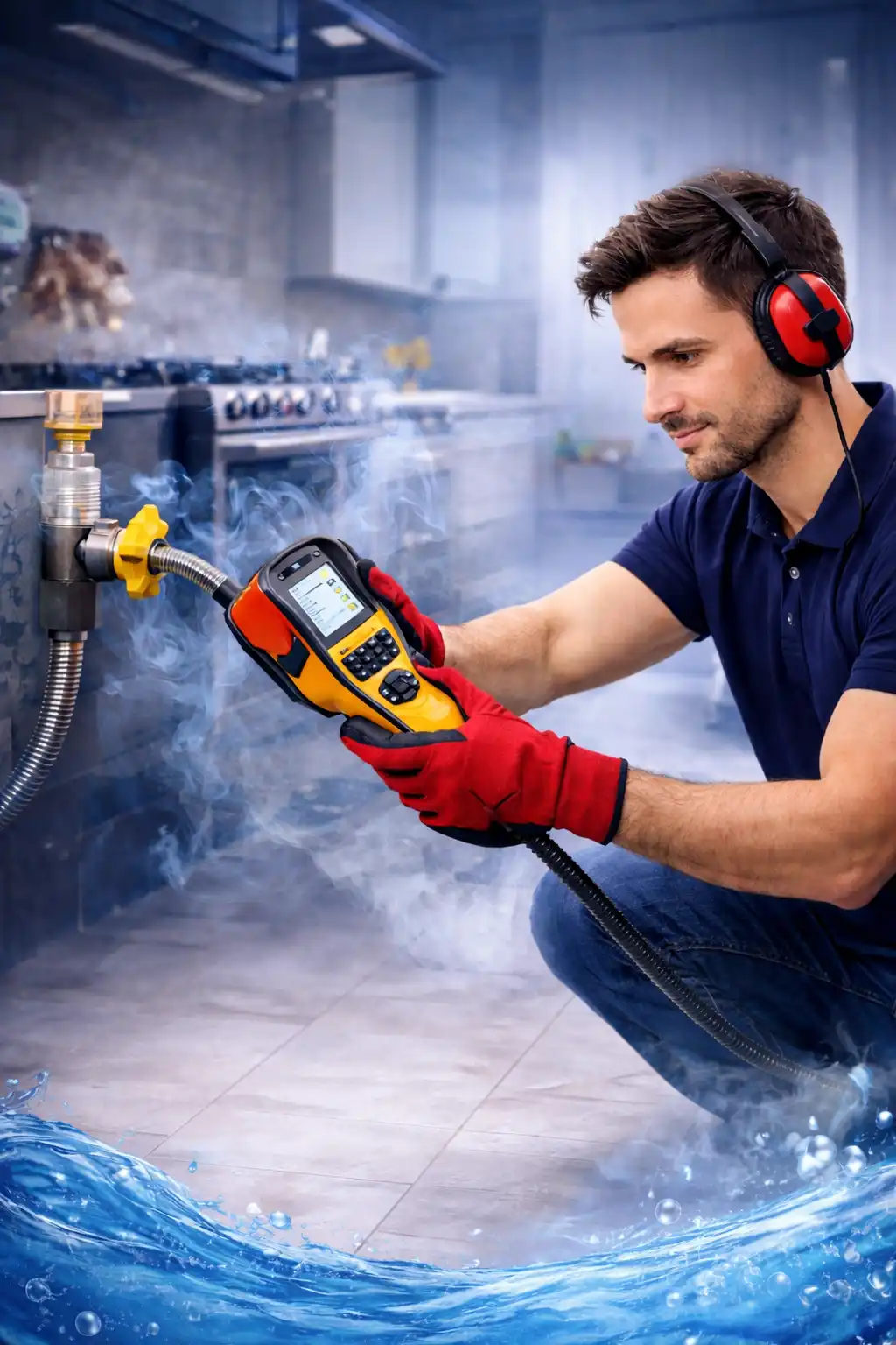 Detección de fuga de gas